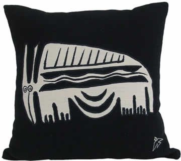 african animal cow cushion large